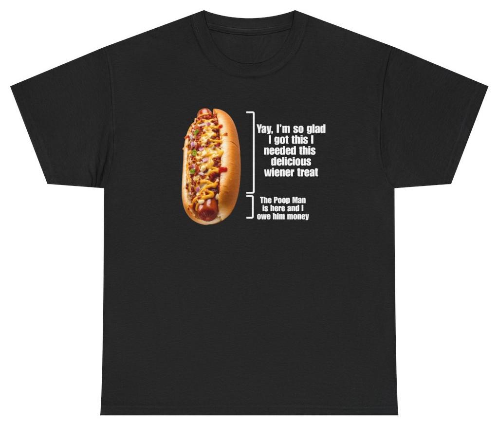 Funny Hot Dog Graphic Tee | Unethical Threads XXXXL