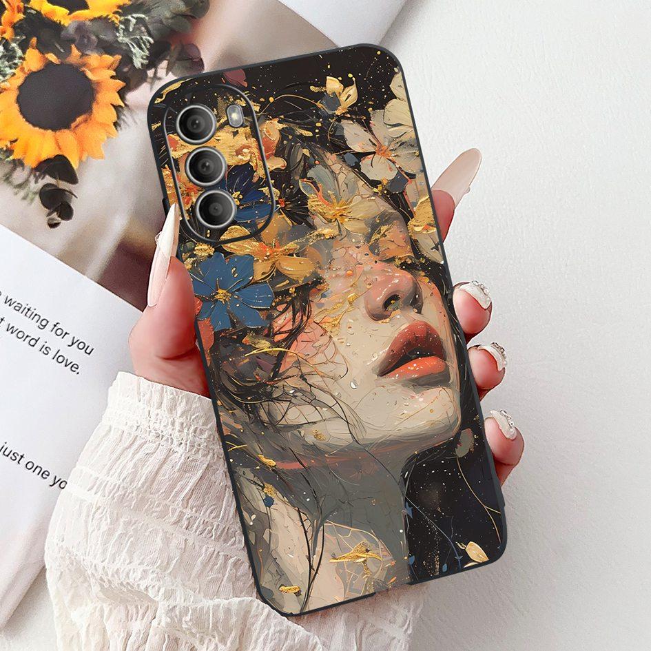 For Motorola Moto G51 5G Case XT2171-2 XT2171-1 Cover New Stylish Flower Soft Silicone Phone Case For Moto G31 G71 5G G 51 Pouch