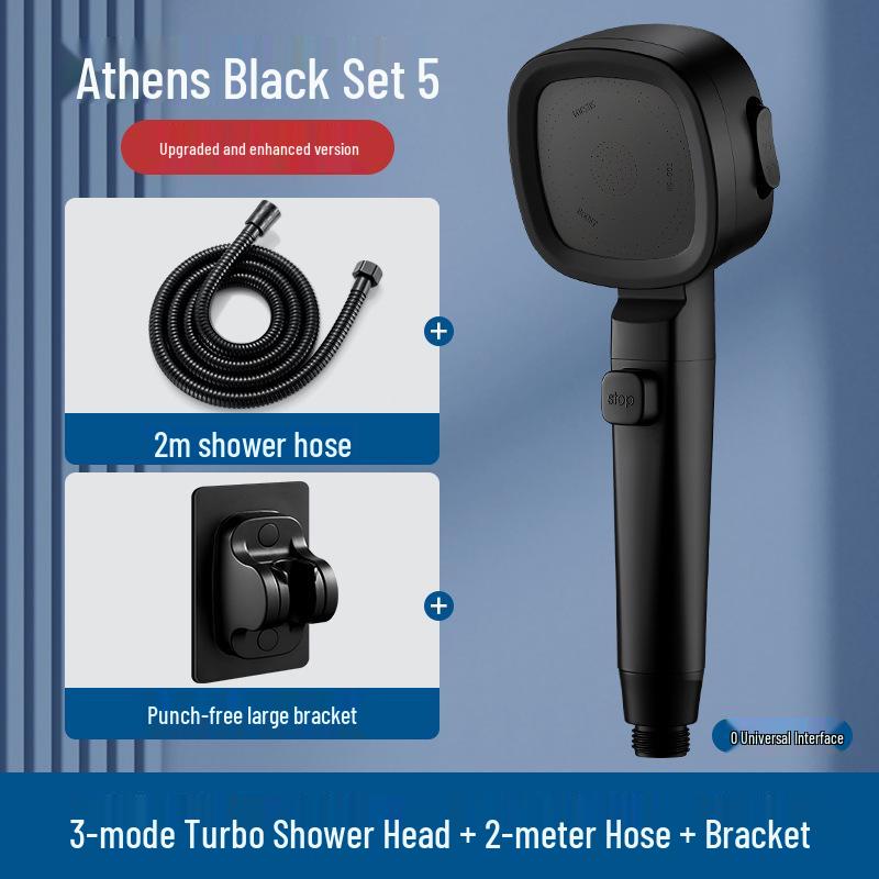High-Pressure Shower Head with Filter: Rainfall Nozzle for Enhanced Water Flow