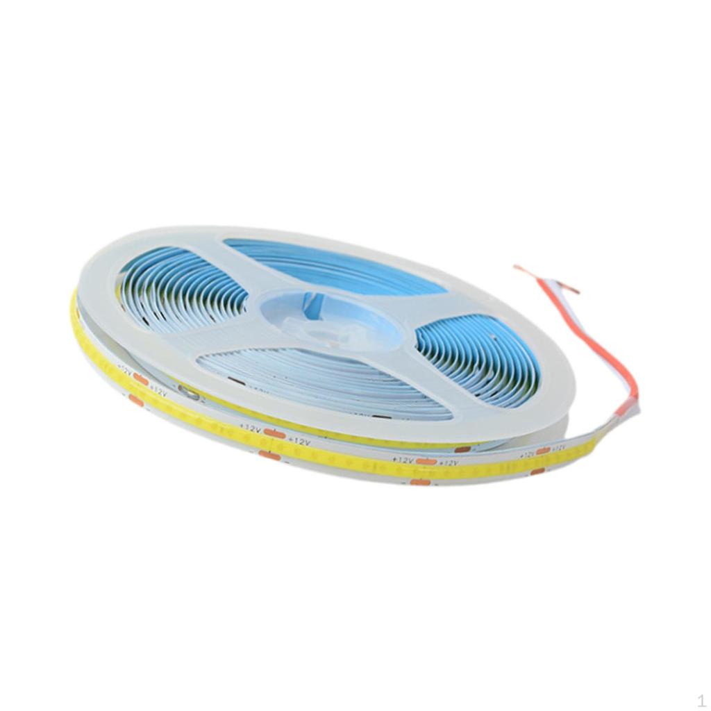 Flexible LED Tape Light, Dimmable Strip, COB Strip for Home Cabinet Office DIY Lighting