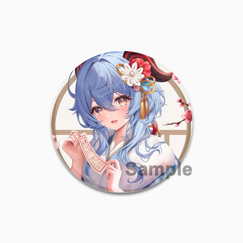 32/44/58MM Alloy Pins for Backpack Hat  Icon Cartoon Brooch  Genshin Impact Pin Fashion Jewelry Accessory