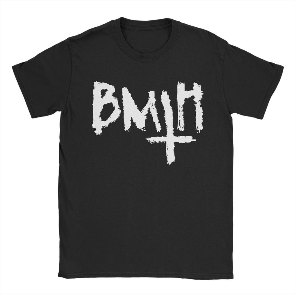 T-shirts pour hommes Bring Me the Horizons BMTH Drôles T-shirts en coton pur Manches courtes T-shirts Col rond Vêtements Nouvelle Arrivée