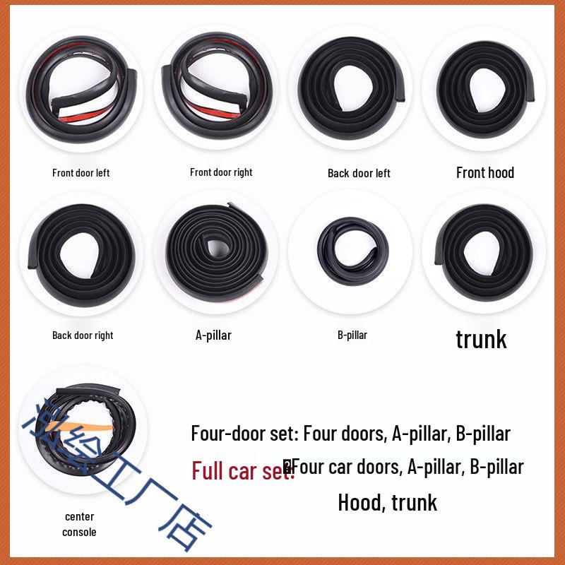 Car Door Seal Strip for Geely Binyue, Binrui COOL, Xingrui, Xingyue L – Soundproof & Dustproof