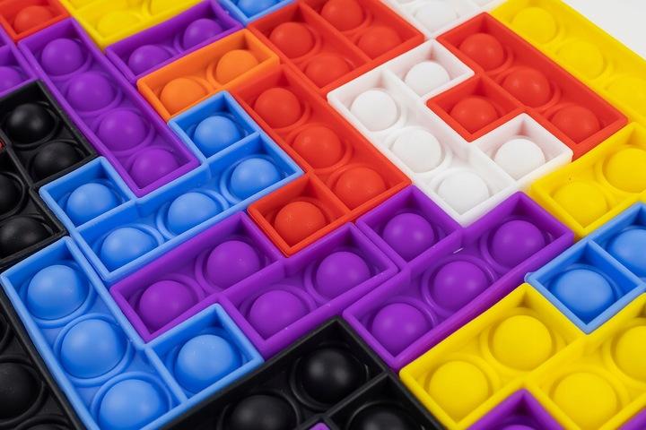 Pop It Układanka Puzzle Tetris Zabawka Sensoryczna