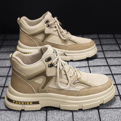 Luxury2024 Men's New Retro High Top Versatile Casual Shoes Korean Edition Thick Sole Durable Outdoor Mountaineering Sports Shoes