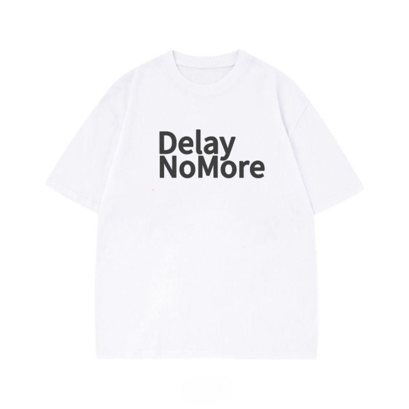 Summer Men's Cotton Short-sleeved Light and Simple, with Letter Print, Half-sleeved Trendy Brand, Casual and Loose Couple's Wear