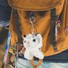 Alipis White Tiger Plush Keychain, White Tiger Mascot, Bag Charm, Cute Fluffy Animal Strap, Keys, Backpack Decoration, Gift (11cm)