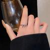 Exquisite Zircon Bow Ring - High-End Design, Fresh Style, Celebrity-Inspired