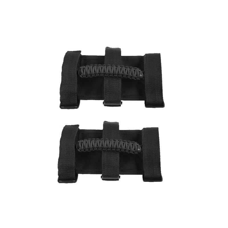 2Pcs Car Roof Handle Rope Grab Handles Grip Handle Fit For Jeep Wrangler CJ YJ TJ JK JL 1955-2020 For Jeep Gladiator JT