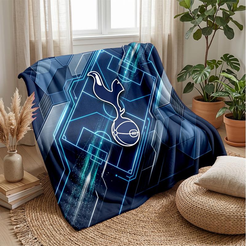 Tottenham Hotspur Theme Blanket Soft Flannel Blanket Plush Throw Blanket Cozy Sofa Bed Blanket for Home Decor
