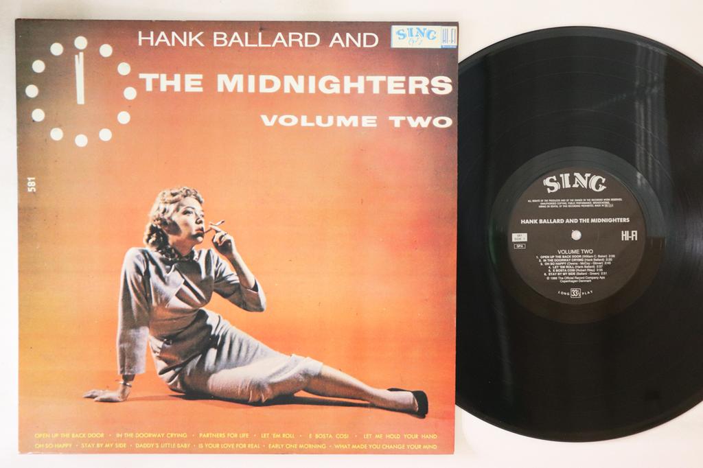 LP Record HANK BALLARD  THE MIDNIGHTERS  Volume Two 581 SING 1988 Denmark SoulFunk Used