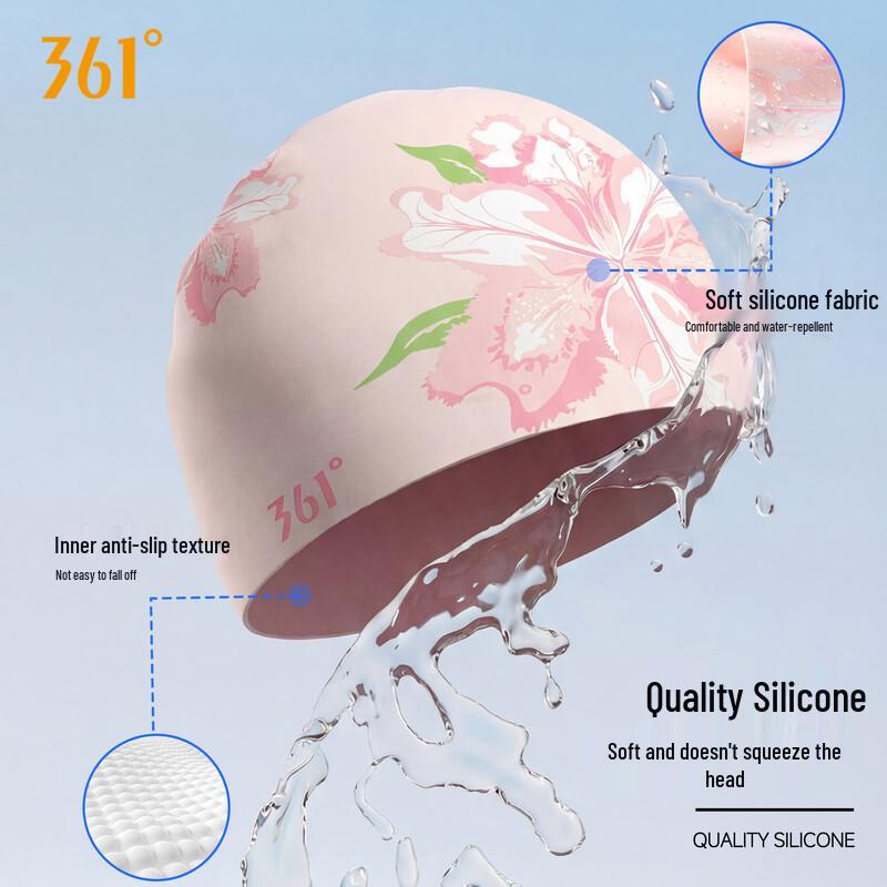 361° Women's Printed Silicone Swimming Cap