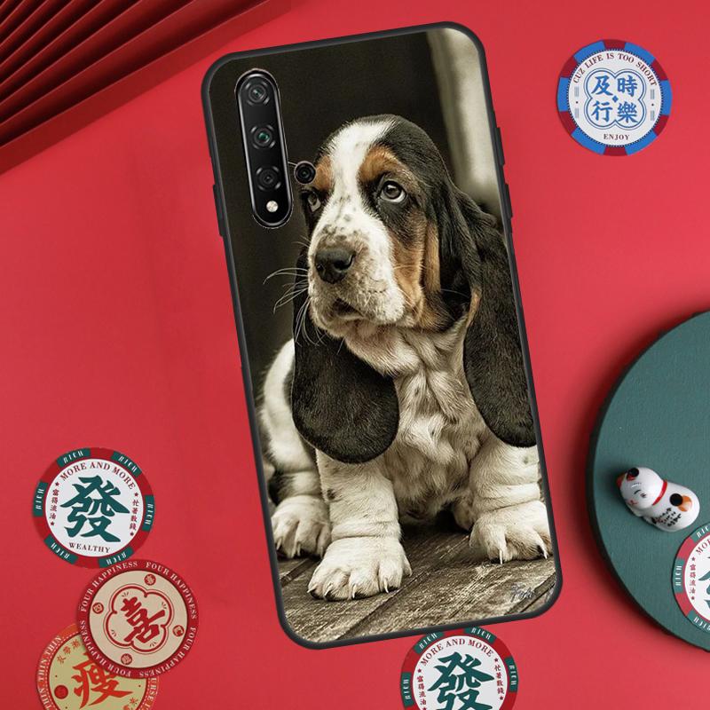 Basset Hound Dog For Huawei Nova Y60 Y70 Y90 Y72 Y73 Y61 Y91 7i 8i 11i 12i 12s 9 10 SE P20 P30 P40 Lite Case