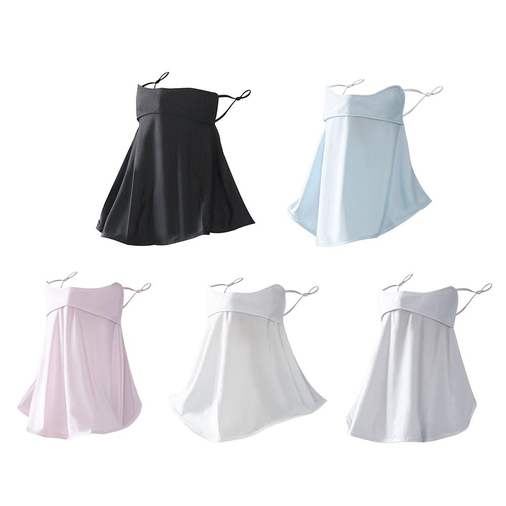 Anti-UV Face Cover Breathable Neck Gaiter Scarf New Ear Hanging Mask