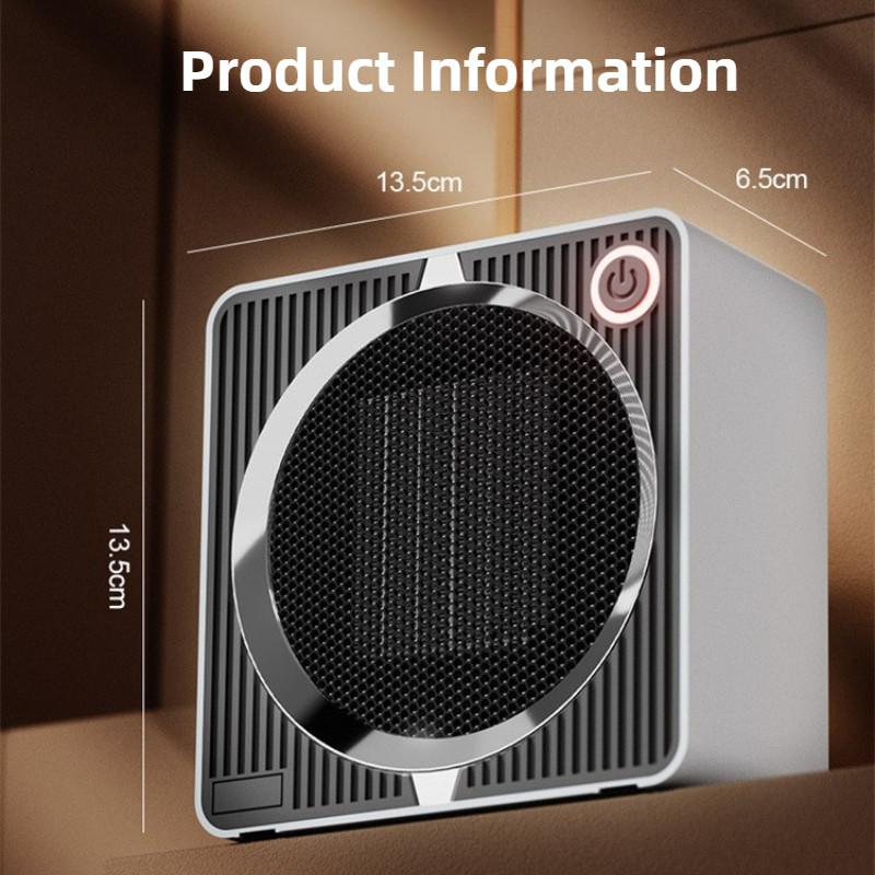500W Intelligent Constant Temperature Electric Heater 360 ° Thermal Cycle Heating Fan Household Small Desktop Warm Air Blower