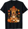 Airedale Terrier Fall Autumn Season Pumpkin Spice Dog Coffee T-Shirt
