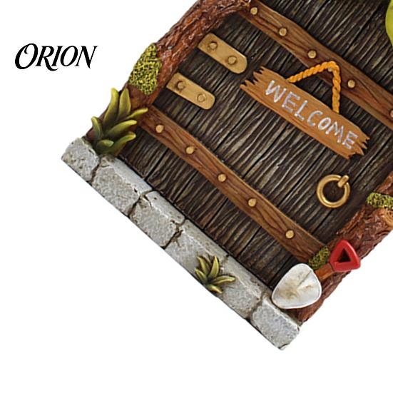 Glow In The Dark Tree Decorations 1 Set Fairy Door Windows And Lamp, Garden Accessories, Miniature Retro Yard Sculptures Gnome House for Decoration