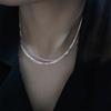 316L Edelstahl Mehrschichtige Schlangenknochen Kette Halskette Armband für Damen Einfache Hip Hop Halskette Großhandel