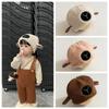 Cloth Accessories Children Lamb Hat Plush Faux Fur Bucket Hat Warm Cute Sheep Hat  Girls