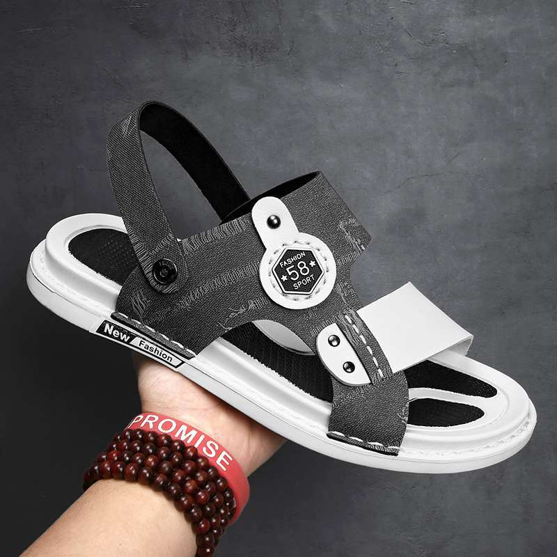 Sandals for men driving two wear 2025 new summer non-slip slippers for men wearing waterproof men's sandals