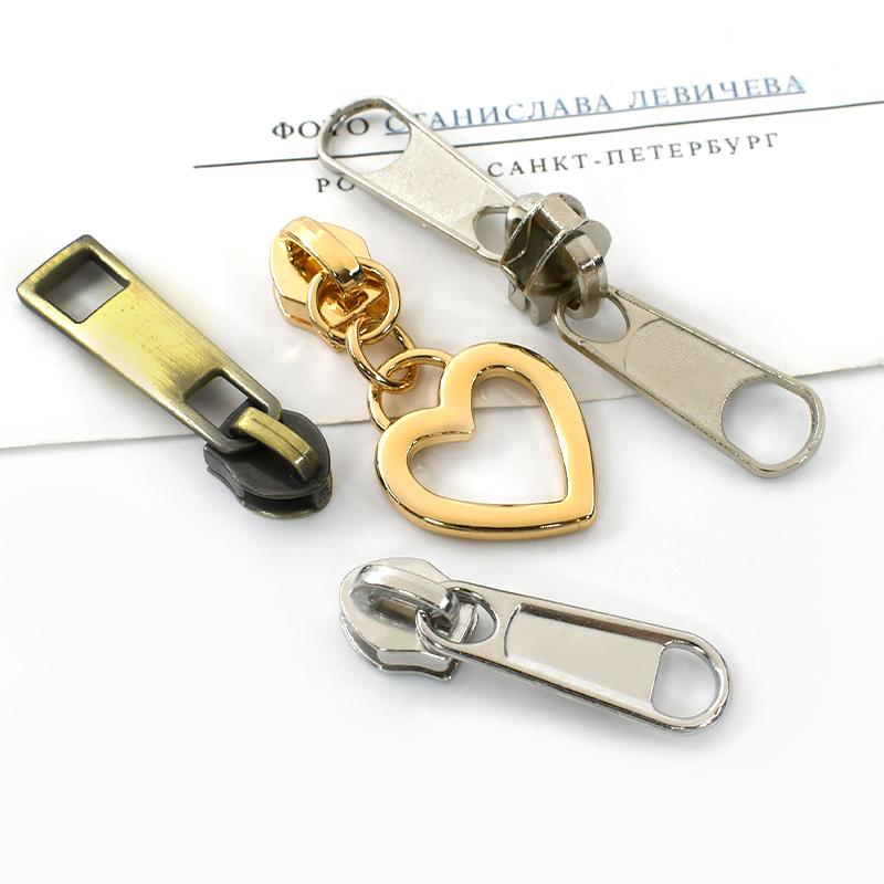 5-30Pcs Meetee 5# Nylon Zipper Puller Down Jackets Bags Zippers Sliders Garment Zips Head Repair Kits DIY Sewing Accessories