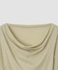 Deolil Flow Cotton Drape T_Beige
