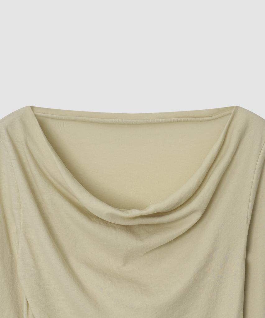 Deolil Flow Cotton Drape T_Beige