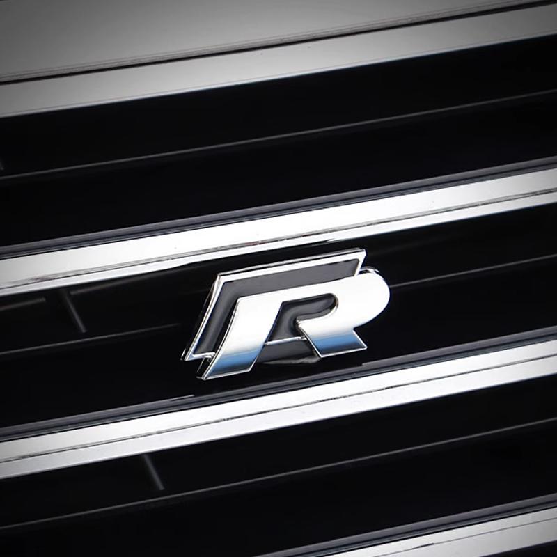 2026 Hot For VOLKSWAGEN VW 3D Metal R Grille Badge Rear Tail Trunk Emblem Decal Stickers For Volkswagen VW Polo Passat Golf Jett
