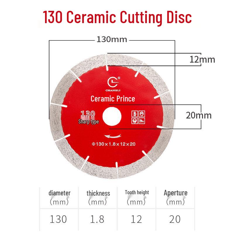 Ultra-thin 105mm Diamond Saw Blade for Ceramic, Marble & Vitrified Tiles - Fits Angle Grinders