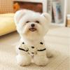Knitted Striped Dog Sweater Small To Medium Breeds Winter Warm Pet Clothing Black Red Stripe