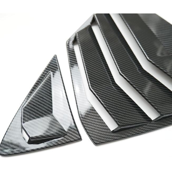 New 2pcs Racing Side Rear Quarter Window Louvers for Toyota Camry 9th 2025 2026 (Carbon Fiber Style 4pcs)