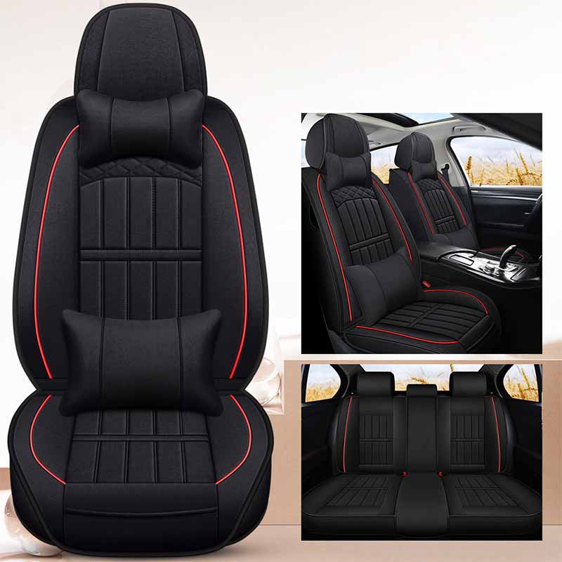 Full Envelope Car Seat Cover Breathable Seat Cover Linen Special Cushion Four Seasons Universal Seat Cushion