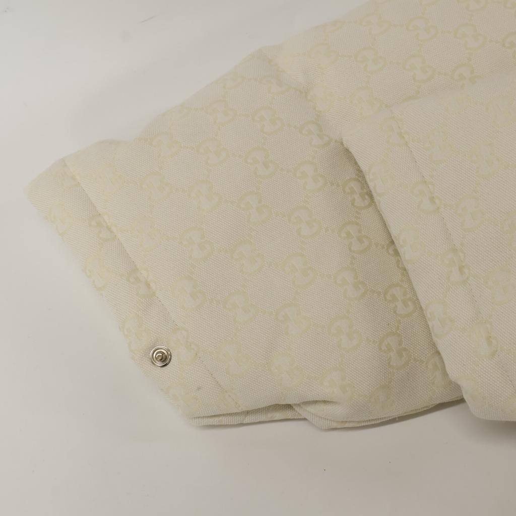 Gucci [Domestic Regular] 774871 GG Cotton Canvas Hooded Jacket 40 whiteUsed