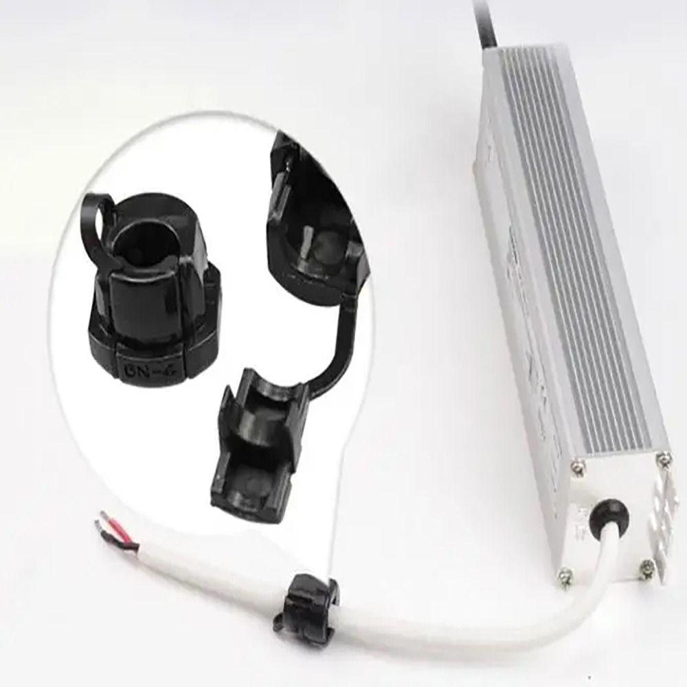 100pcs Self-locking Nylon Power Cord Buckle Plastic Chassis Wire Clip Cable Stripper Tool