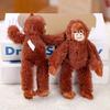 Plysch Orangutang Docka Hänge Mjuk Fluffig Orangutang Nyckelringshänge Gosedjur Ryggsäckshänge för Nyckelring Handväska Skolväska Dekoration