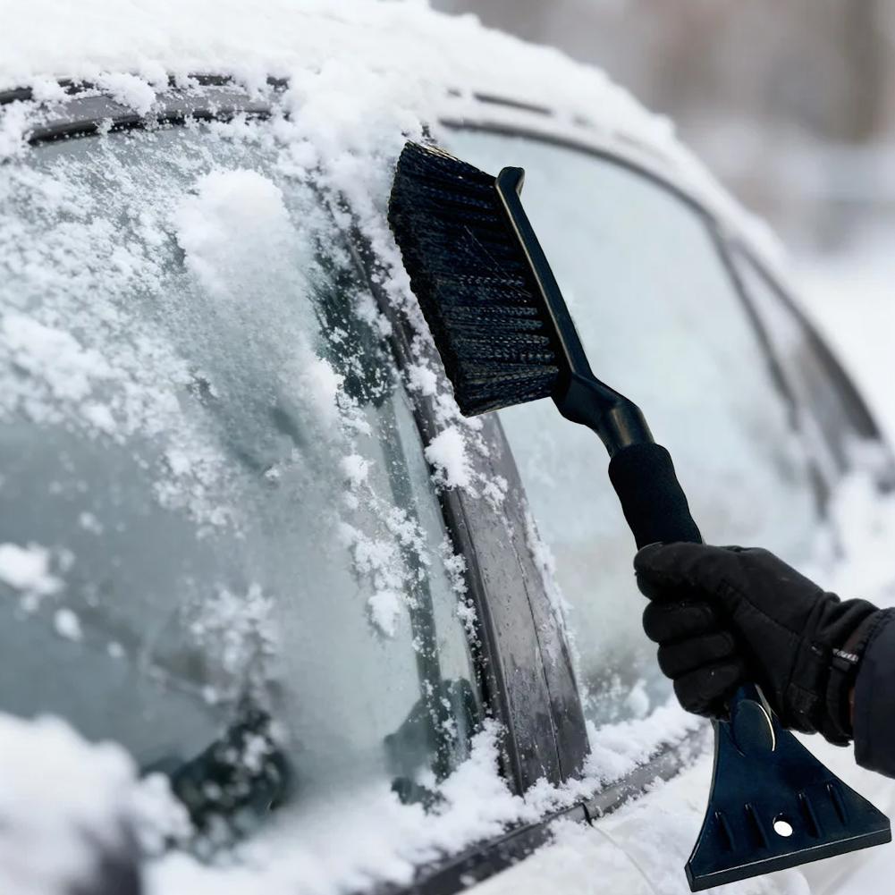 2 In 1 Car Snow Brush And Ice Scraper Car Scraper Snow Ice Foam Cleaner Ice Snow Scraper Grip Brush Car Brush Ergonomic Win A8M0