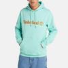 Timberland Mint Green Hooded Printed Sweatshirt A2E2C-ED4