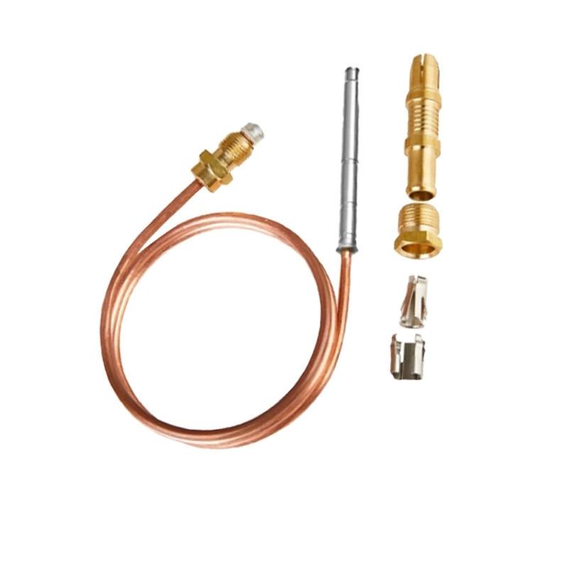 90cm Thermocouple Sensor For Gas Appliances Open Circuit Output 25 30mV With Insulation Washer