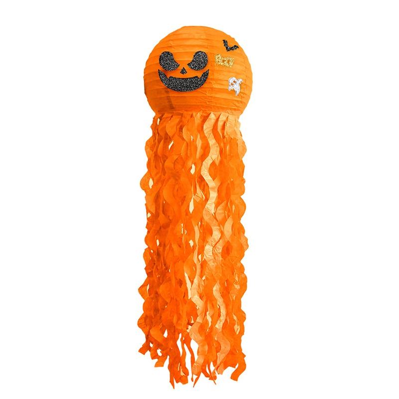 Halloween Jellyfish Pumpkin Paper Lantern DIY Ghost Party Pumpkin Bat Trick or Treat Home Shop Decor Happy Halloween Day