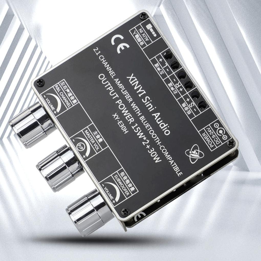 Plastic 2.1 Channel Amplifying Module Bluetooth-compatible Stereo Subwoofer 20-30KHz Remote Control Music Amplifier Board