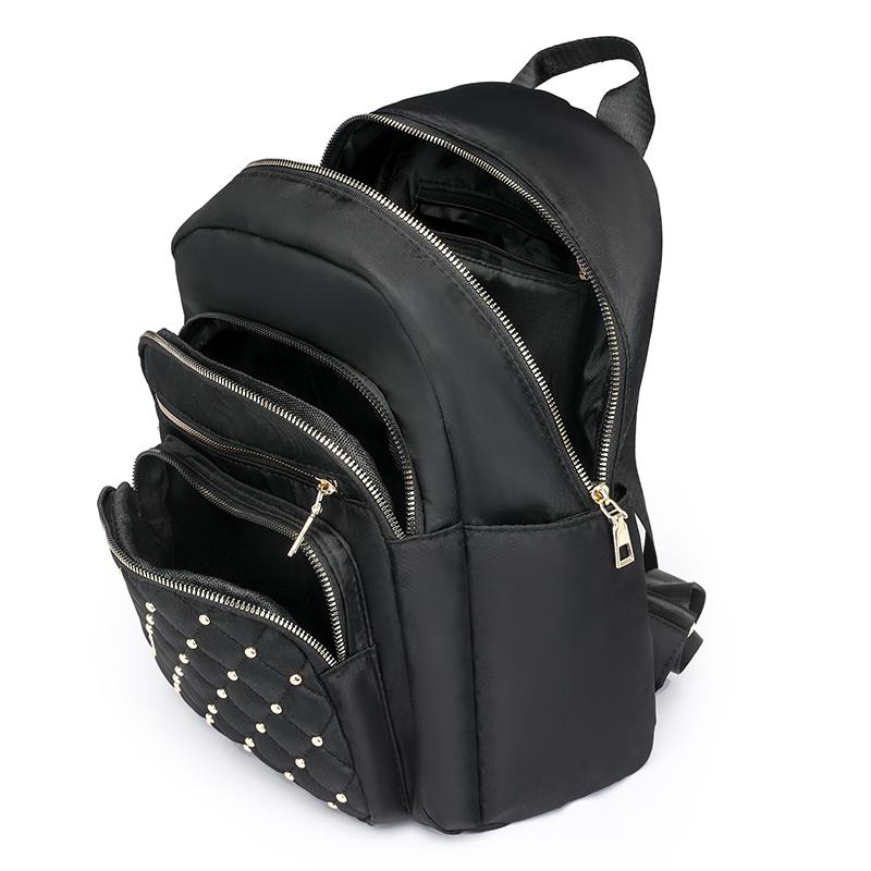 Рюкзак женский рюкзак дорожный водонепроницаемый маленький мешок коричневый — фото 18