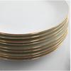 Taishun Gold Rim Ceramic Dinner Plate