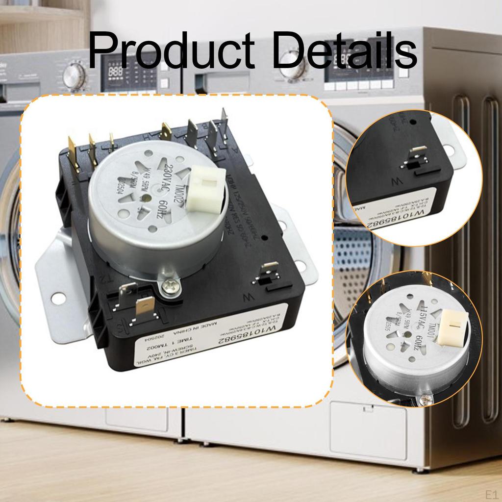 Dryer Timer Replaces Spare Parts Easy To Install Washer Appliances Part for Wed4815EW0 1546812