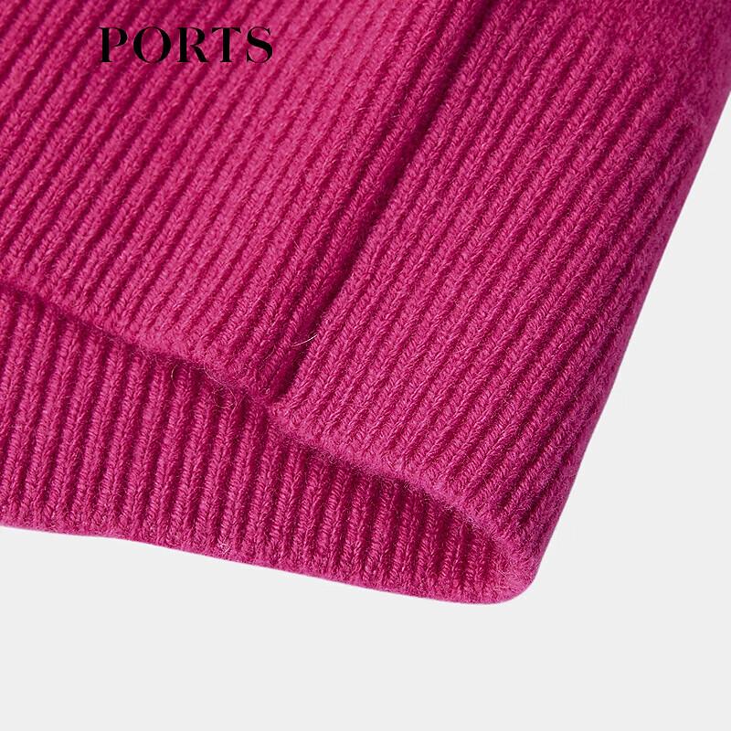 PORTS Women's Pink Wool-Cashmere Pullover