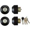 TOSTEM Door Lock Set WX Black (Yushin Cylinder) Z-2A3-DHYD