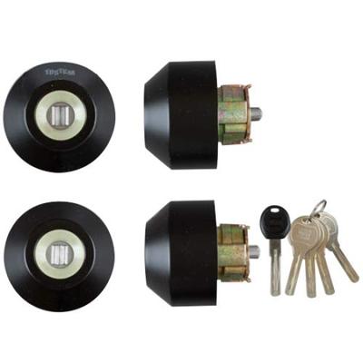Juego de Cerradura para Puerta TOSTEM WX Negro (Cilindro Yushin) Z-2A3-DHYD