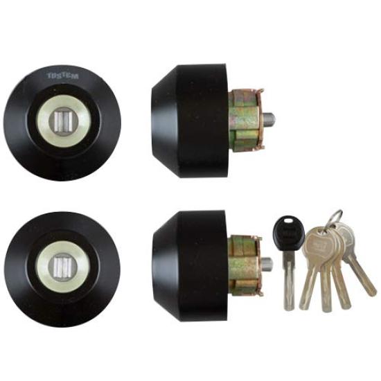 

LIXIL TOSTEM Door Lock Set WX Black (Yushin Cylinder) Z-2A3-DHYD чёрный