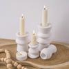 Nordics Style Candle Holder Silicone Molds Roman Pillar Candlestick Mould Craft Supplies Casting Molds