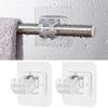 Bathroom Holder Powerful Free Punching Rod Hanging Clip Door Hanger Storage Rack Curtain Rod Hook