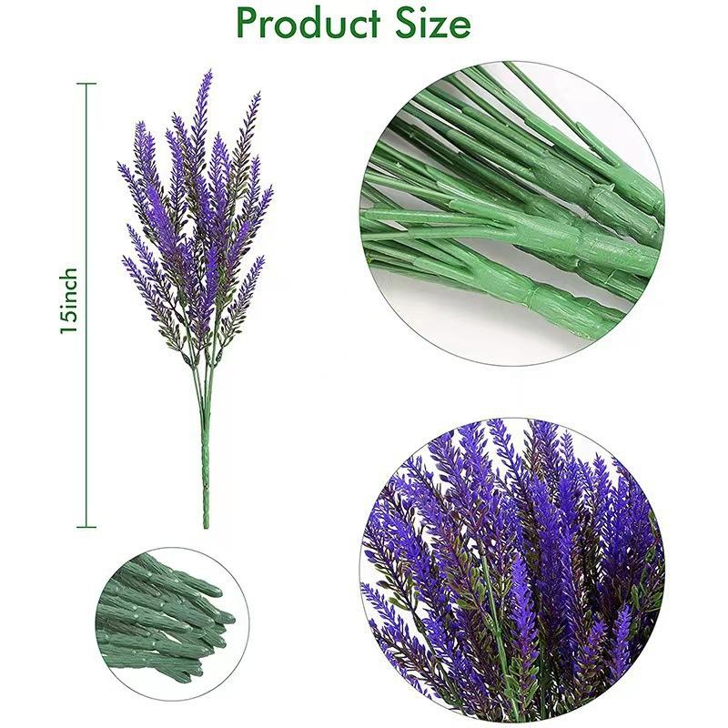5 Forks Lavender 5 Forks Wheat Lavender Artificial Lavender Artificial Flower Plastic Flower, Plant Potted Lavender